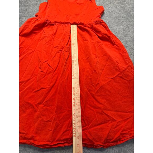 Spanx 2X Red Sleeveless Fit & Flare Midi Dress Stretch Nylon Pockets Plus - Picture 2 of 8